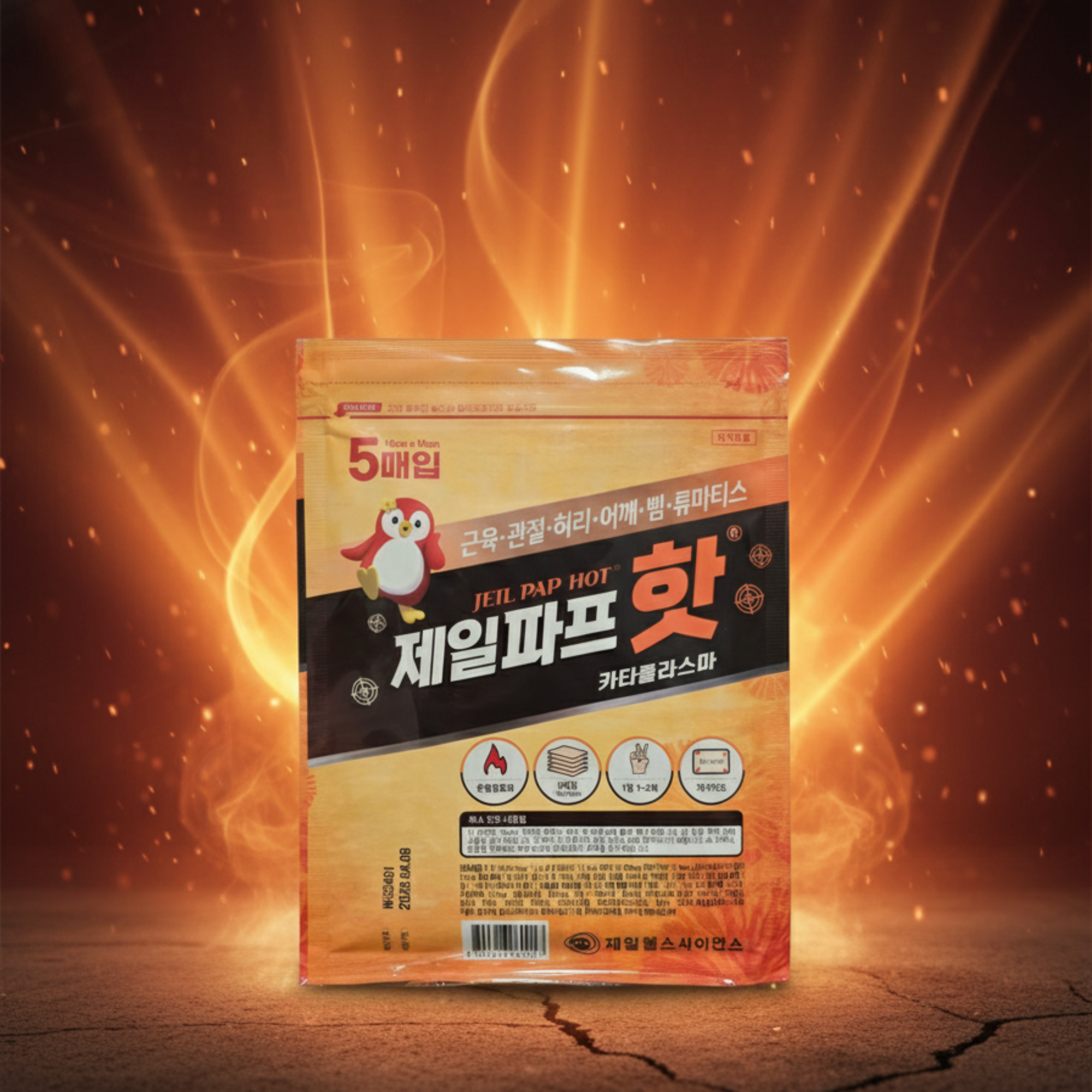 Parche Compresa Analgésico Caliente Para el Dolor Jeil Pap