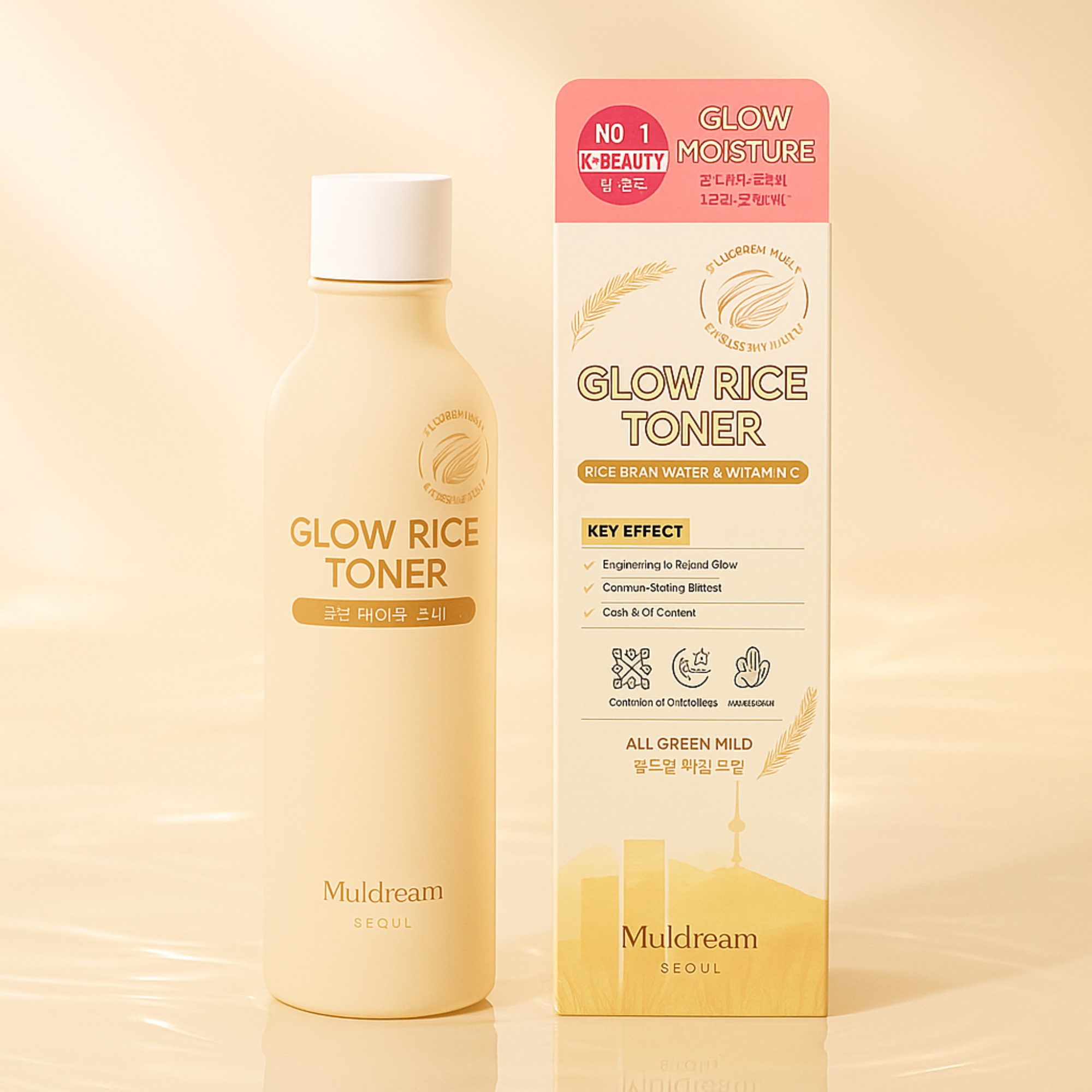 Muldream - Tónico Lechoso de Arroz Iluminador e Hidratante