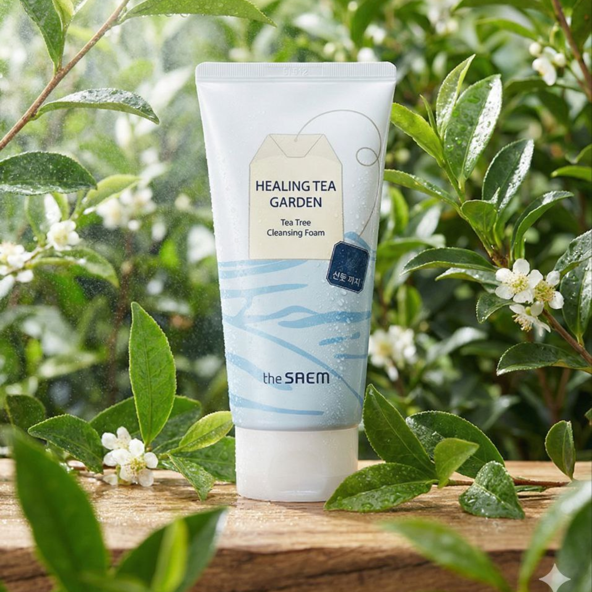 The Saem – Espuma Limpiadora Facial de Árbol de Té Healing Tea Garden (150 ml)